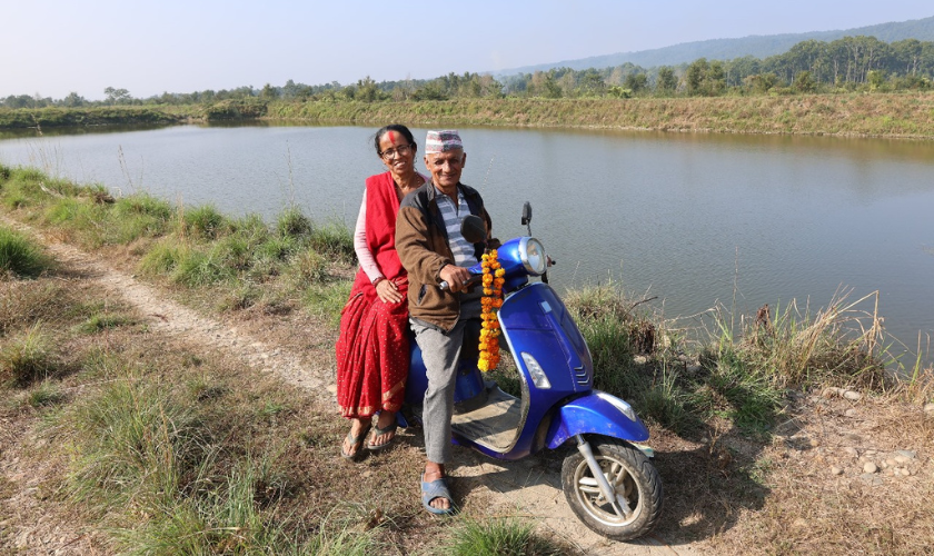 Sexagenarian Couple Running a Thriving Fish Farm in Chitwan